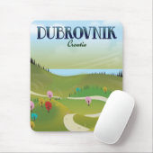 Dubrovnik Kroatien Landschaftsposter. Mousepad (Mit Mouse)