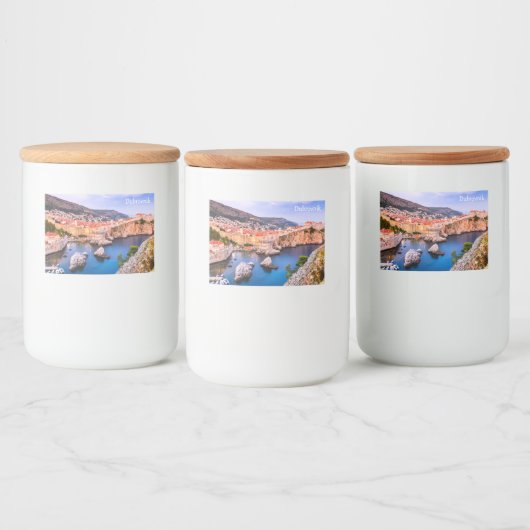 Dubrovnik Kroatien Lebensmitteletikett (Flaschen)