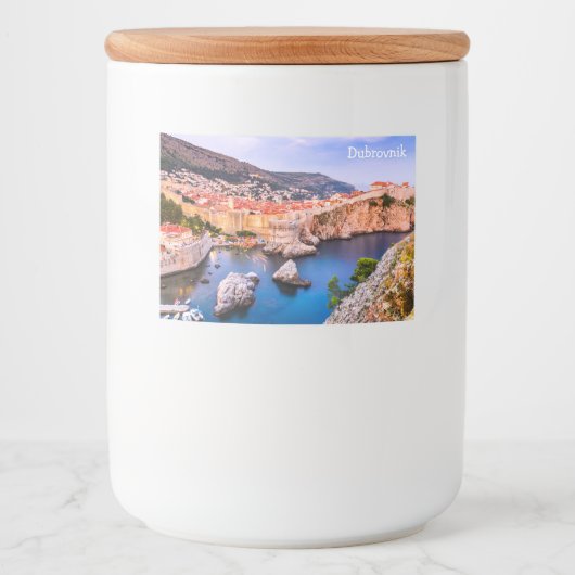 Dubrovnik Kroatien Lebensmitteletikett (Vorderseite)