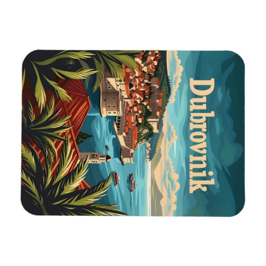 Dubrovnik Kroatien Magnet (Horizontal)