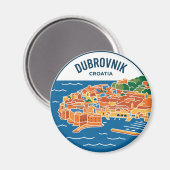 Dubrovnik Kroatien Magnet (Vorderseite/Rückseite)