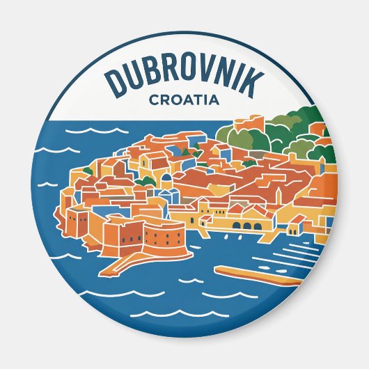 Dubrovnik Kroatien Magnet (Vorne)