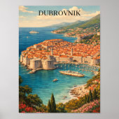 Dubrovnik, Kroatien – Perle der Adria Reise Poster (Vorne)