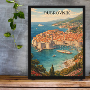 Dubrovnik, Kroatien – Perle der Adria Reise Poster