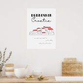 Dubrovnik Kroatien Poster (Küche)