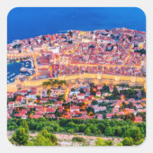 Dubrovnik Kroatien Quadratischer Aufkleber (Vorderseite)