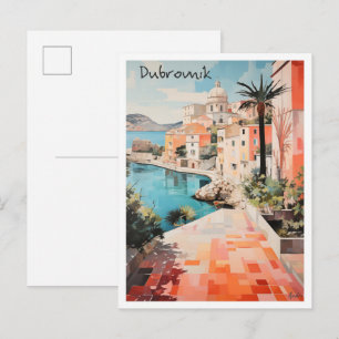 Dubrovnik Kroatien Reise  Postkarte