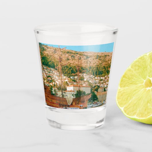 Dubrovnik Kroatien Reise Schnapsglas (Vorderseite)