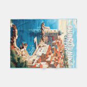 Dubrovnik Kroatien Reisen Kunst, Dichtung und Musi Fleecedecke (Vorderseite (Horizontal))