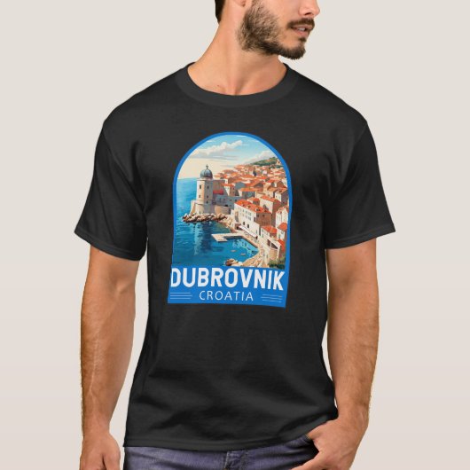 Dubrovnik Kroatien Reisen Kunst, Dichtung und Musi T-Shirt (Vorderseite)
