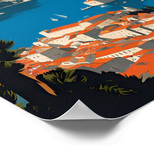 Dubrovnik Kroatien Reisen Poster (Ecke)