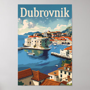Dubrovnik Kroatien Ristorante della Carrà Poster