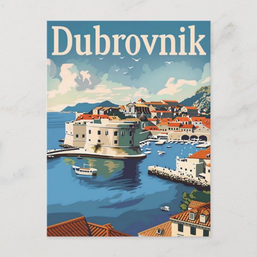Dubrovnik Kroatien Ristorante della Carrà Postkarte (Vorderseite)