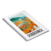 Dubrovnik Kroatien Wasserfarben Ölpaint Postcard Notizblock (Rechte Seite)