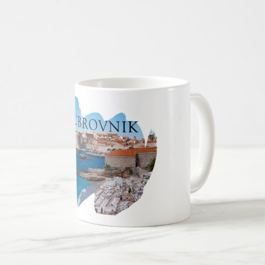 Dubrovnik mit einer Ansicht Kaffeetasse (VorderseiteRechts)