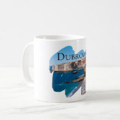 Dubrovnik mit einer Ansicht Kaffeetasse (Vorderseite Links)
