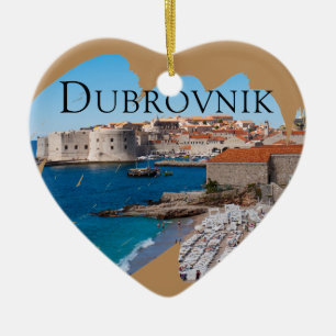 Dubrovnik mit einer Ansicht Keramik Ornament