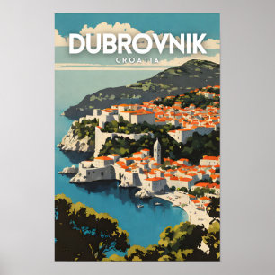 Dubrovnik Nostalgic Poster