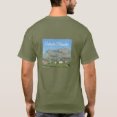 Dubrovnik Ocean & Mountain Szenen, Unisex T - Shir T-Shirt (Rückseite)