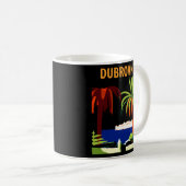 Dubrovnik, Palmen an der Küste Kaffeetasse (VorderseiteRechts)