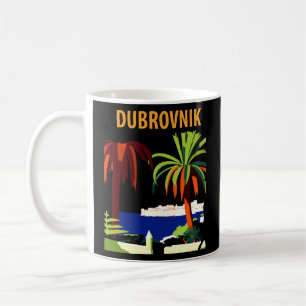 Dubrovnik, Palmen an der Küste Kaffeetasse