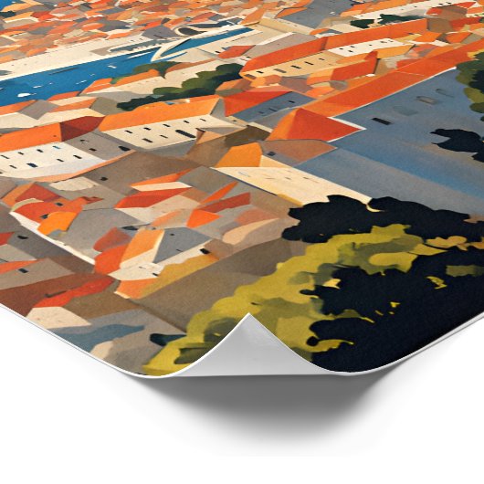 Dubrovnik Poster (Ecke)