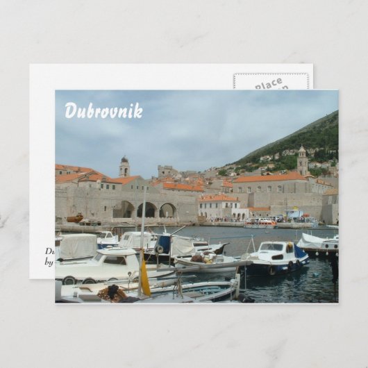 Dubrovnik Postkarte (Vorne/Hinten)