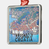 Dubrovnik Silbernes Ornament (Links)