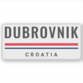 Dubrovnik Stadt Kroatien Aufkleber (Vorderseite)