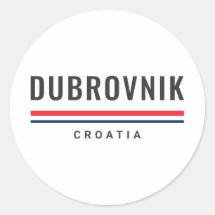 Dubrovnik Stadt Kroatien Runder Aufkleber