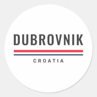 Dubrovnik Stadt Kroatien Runder Aufkleber