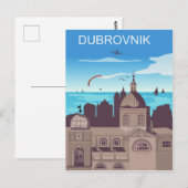 Dubrovnik Stadt Postkarte (Vorne/Hinten)