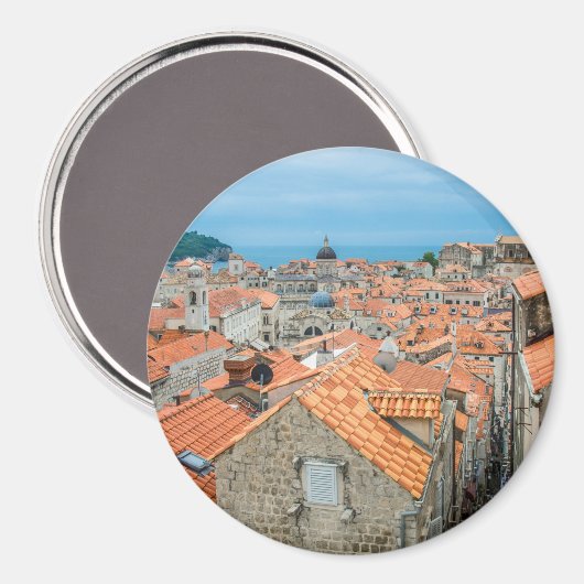Dubrovnik Stadtzentrum Magnet (Vorderseite/Rückseite)
