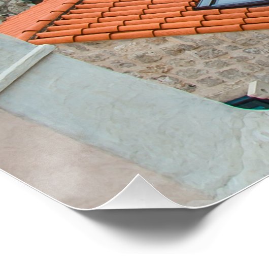 Dubrovnik Stadtzentrum Poster (Ecke)