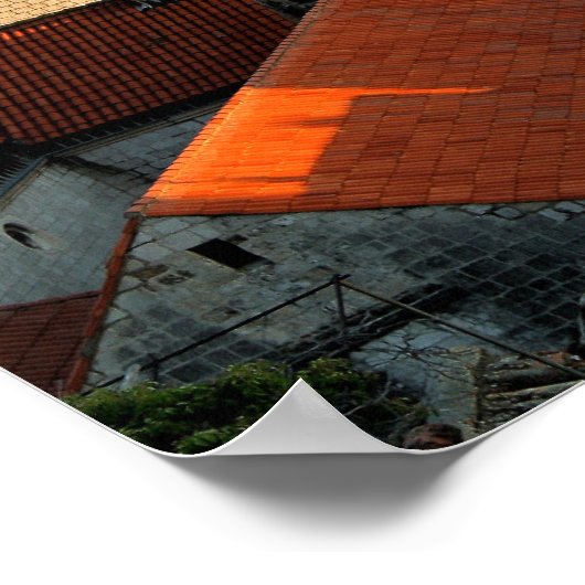 Dubrovnik Sunset Poster (Ecke)