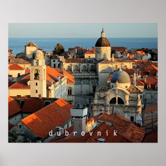 Dubrovnik Sunset Poster (Vorne)
