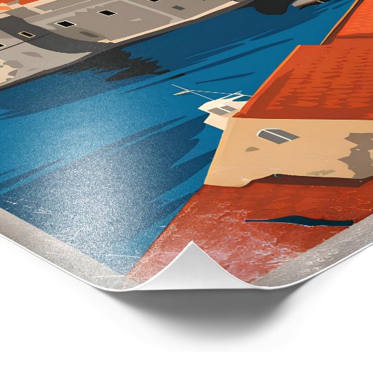 Dubrovnik Vintag Fotodruck (Ecke)