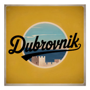 Dubrovnik Vintag Poster