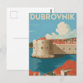 Dubrovnik Vintag Postkarte (Vorne/Hinten)