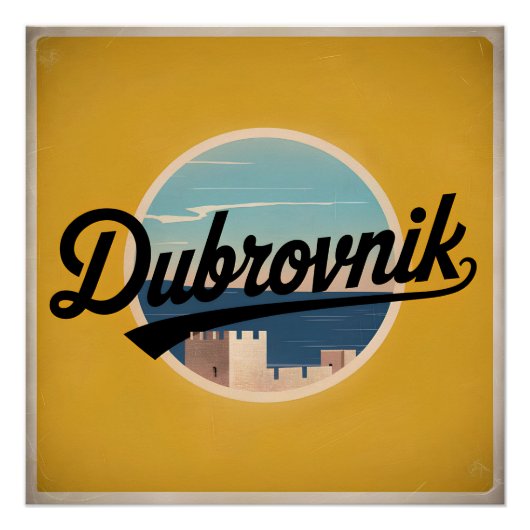 Dubrovnik vintage poster (Vorderseite)