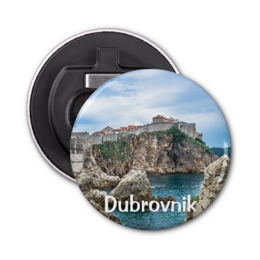 Dubrovnik Wände Blick aufs Meer Flaschenöffner (Vorderseite)
