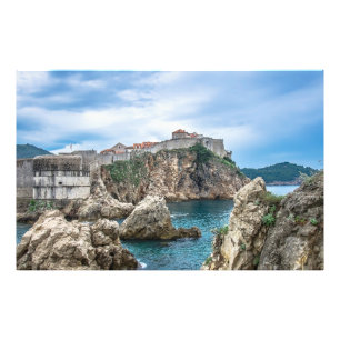 Dubrovnik Wände Blick aufs Meer Fotodruck