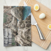 Dubrovnik Wände Blick aufs Meer Geschirrtuch (Viertel Falte)
