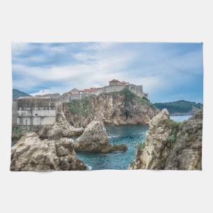 Dubrovnik Wände Blick aufs Meer Geschirrtuch