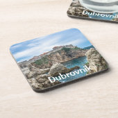 Dubrovnik Wände Blick aufs Meer Getränkeuntersetzer (Linke Seite)