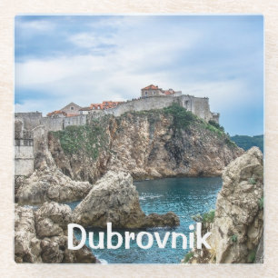 Dubrovnik Wände Blick aufs Meer Glasuntersetzer