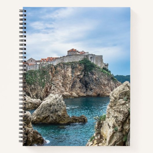 Dubrovnik Wände Blick aufs Meer Notizblock (Vorderseite)