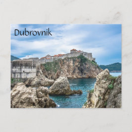 Dubrovnik Wände Blick aufs Meer Postkarte