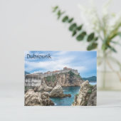 Dubrovnik Wände Blick aufs Meer Postkarte (Stehend Vorderseite)