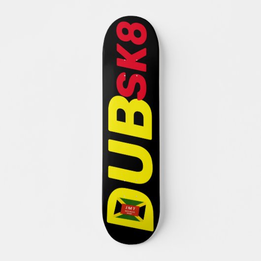 DUBSK8 JMT Skateboard, 7¾ Zoll Deck Skateboard (Vorne)